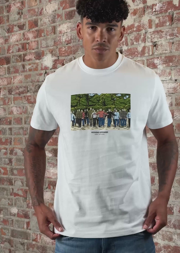 Weekend Offender T-shirts Green street GSE - white