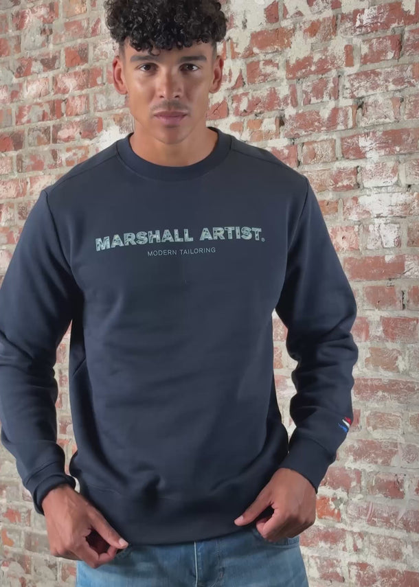 Marshall Artist Truien Resurrection crewneck - navy