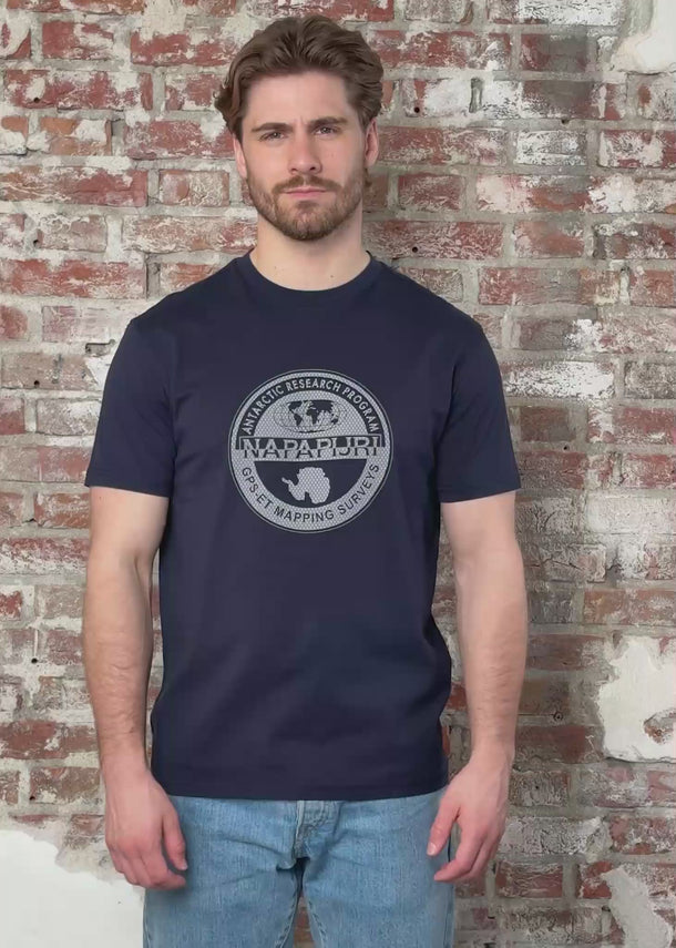 Napapijri T-shirts S bollo 2 - blu marine