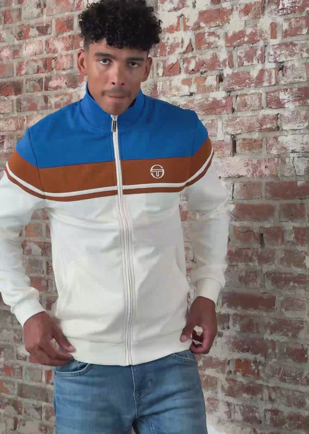 Sergio Tacchini Vesten Damarindo track top - nautical blue gardenia mocha bisque