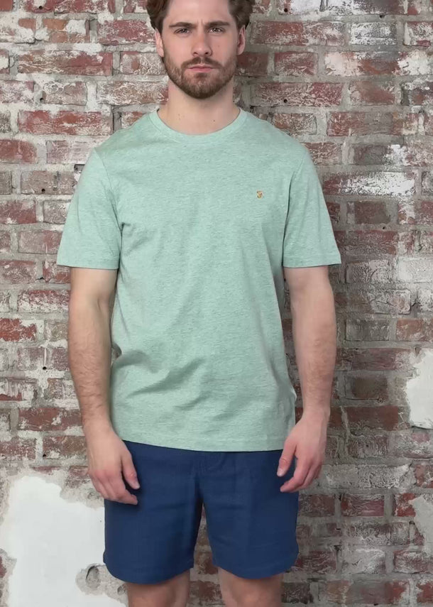 Farah T-shirts Danny reg ss tee - grove green marl