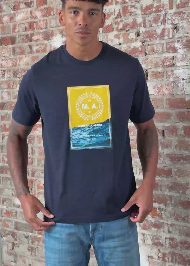Marshall Artist T-shirts Canute t-shirt - navy