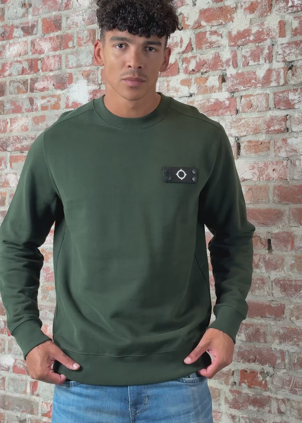 MA.Strum Truien Neo sweat - oil slick