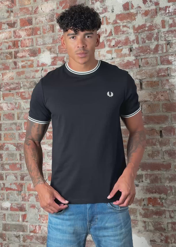 Fred Perry T-shirts Twin tipped t-shirt - black