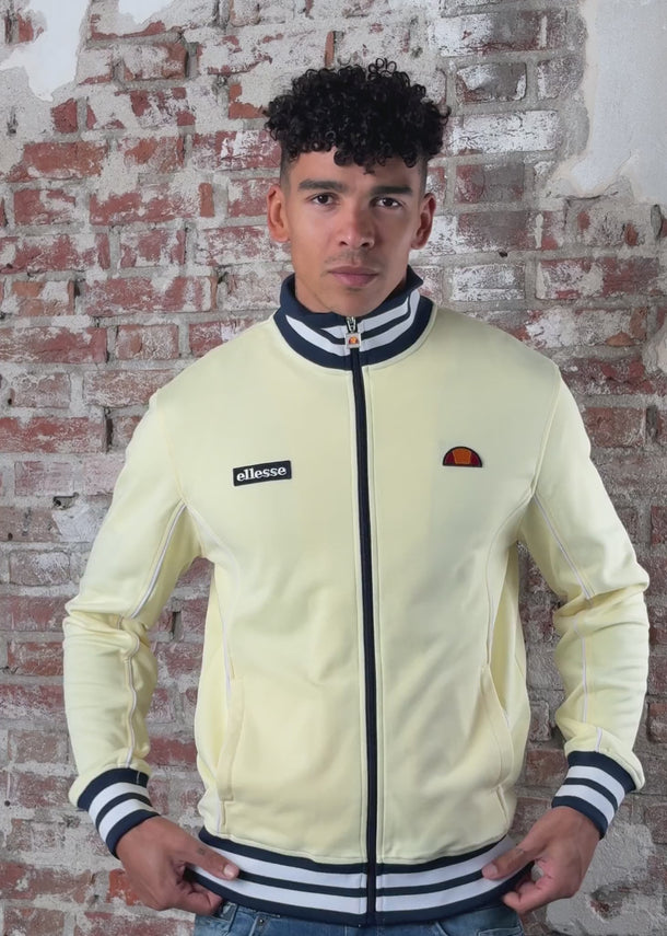 Ellesse Vesten Milan track jacket - light yellow navy