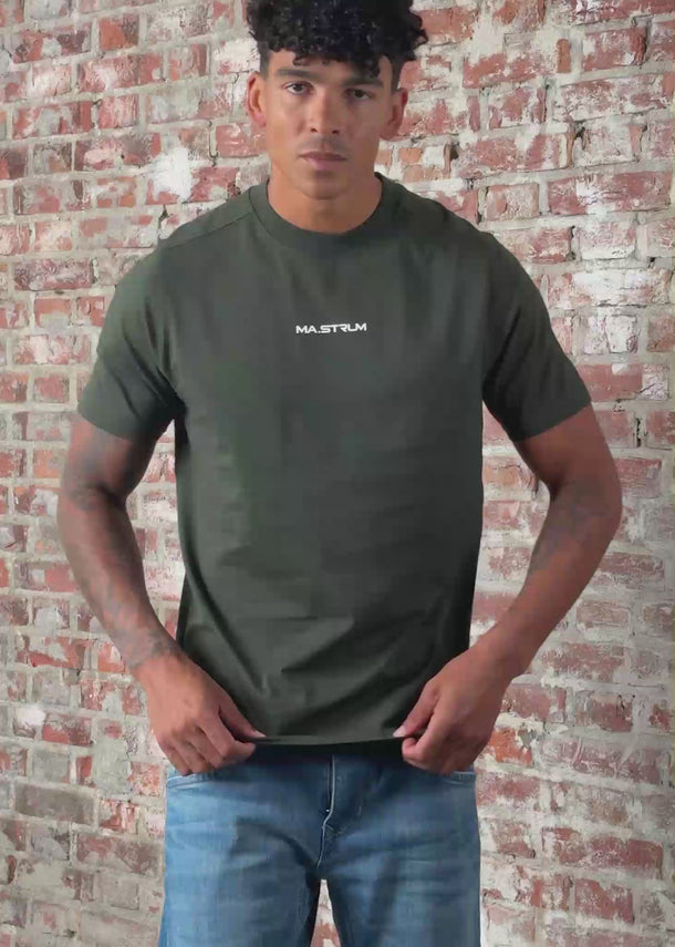 MA.Strum T-shirts Mastrum printed tee - oil slick