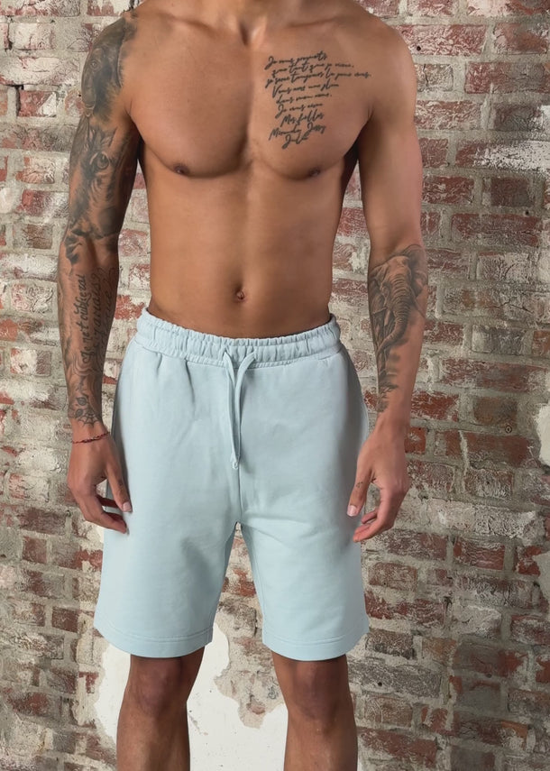 Lyle & Scott Korte Broeken Plain sweat short - opal blue