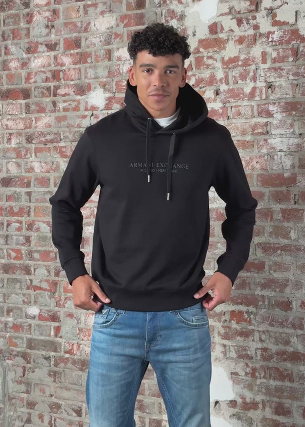 Armani Exchange Hoodies Hoodie Armani - black