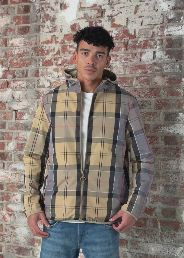 Barbour Jassen Barbour reversible kemble showerproof jacket - washed stone
