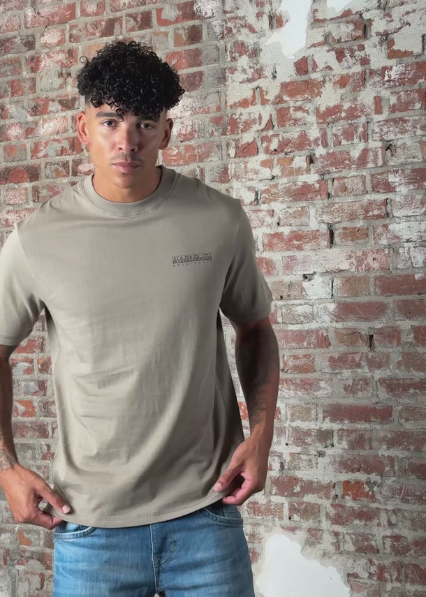 Napapijri T-shirts Back graphic t-shirt - fallen rock