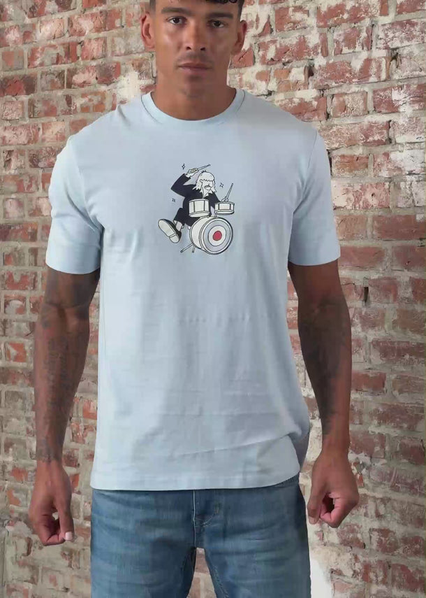 Ben Sherman T-shirts Drummer target - ice blue