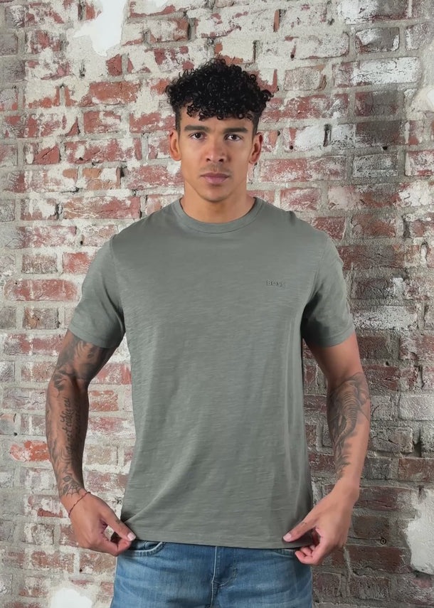 Hugo Boss T-shirts Tegood - open grey 076