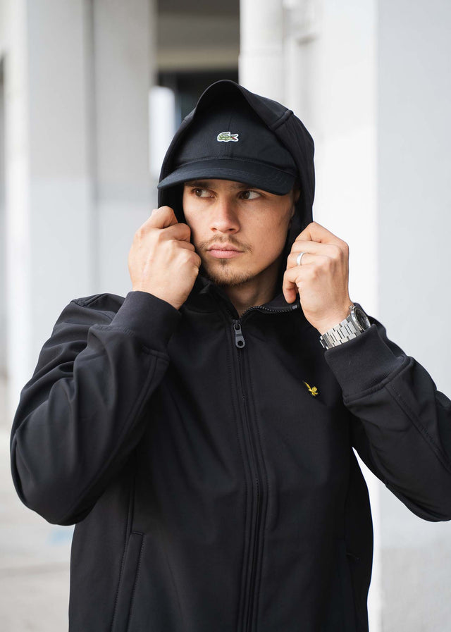 Lacoste Caps Cotton twill logo cap - black