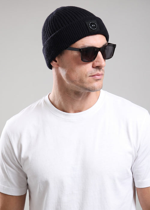 Siren knitted beanie - black