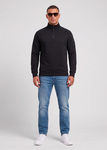 Marshall Artist Truien Siren quarter zip sweat - black