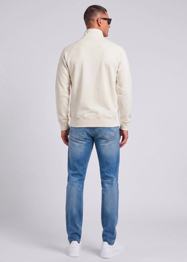 Marshall Artist Sweaters Siren quarter zip sweat - silver birch
