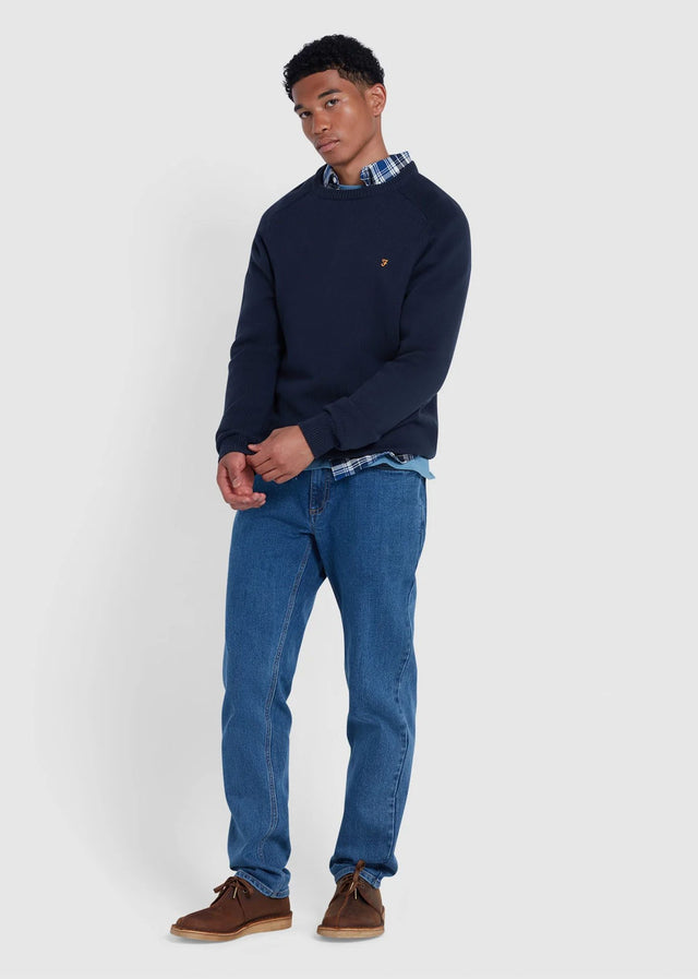Farah Sweaters  Sweater kingsbury crew sweat - true navy 