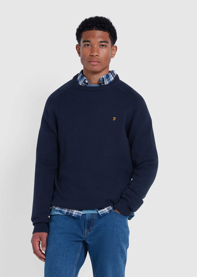 Farah Sweaters  Sweater kingsbury crew sweat - true navy 