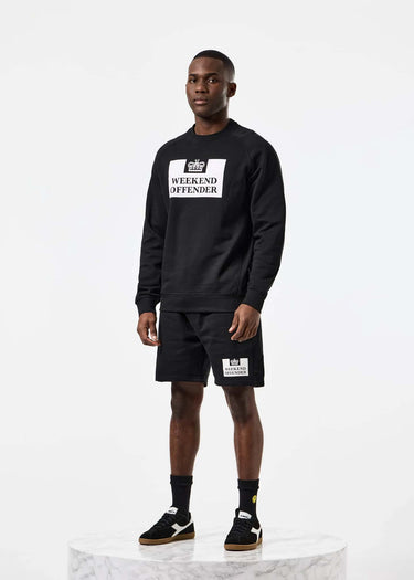 Weekend Offender Korte Broeken Action sweatshort - black