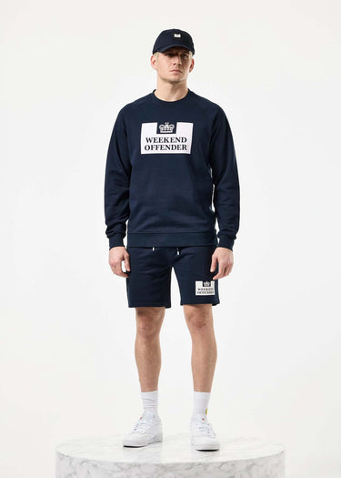 Weekend Offender Korte Broeken Action sweat short - navy