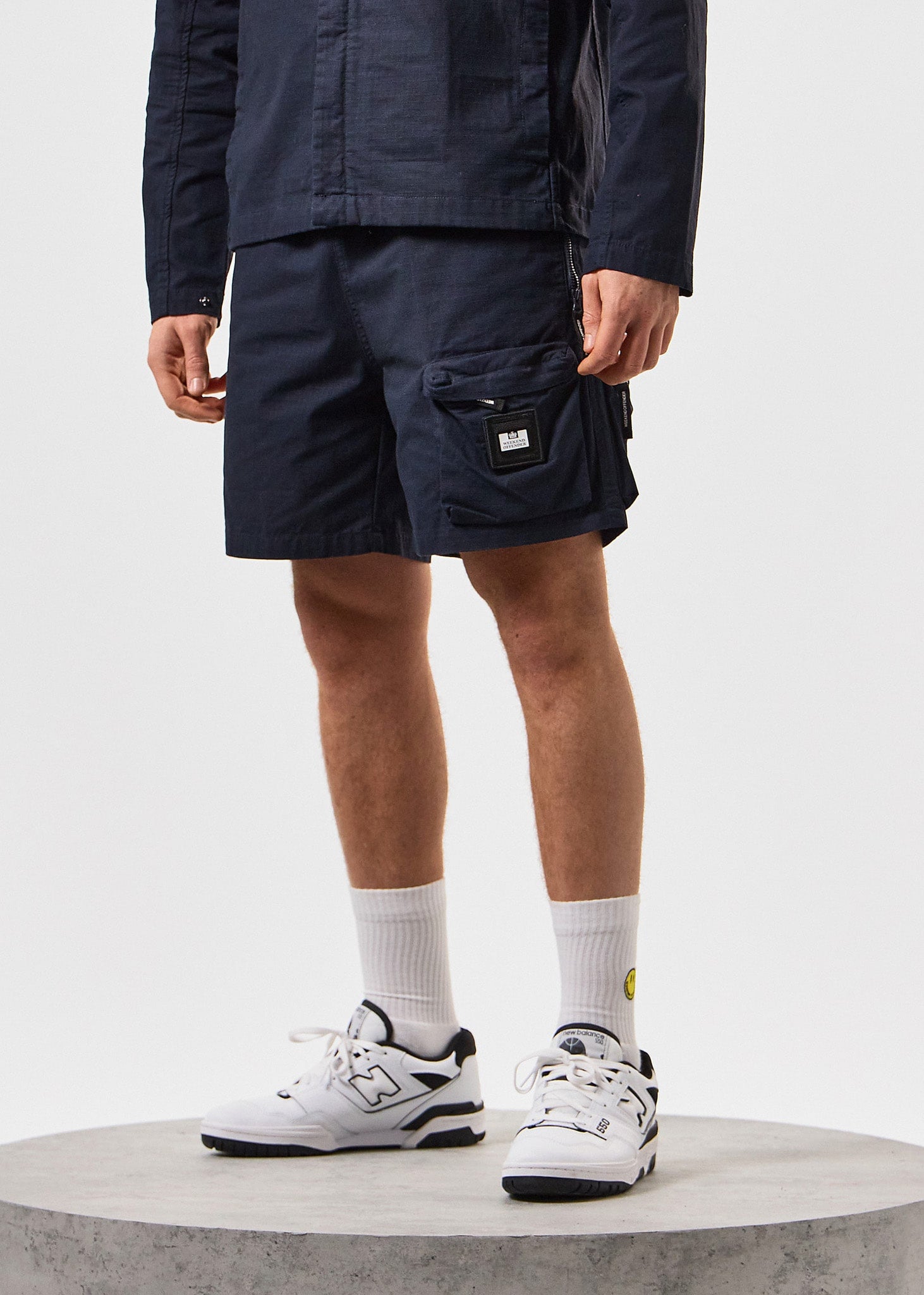 Weekend Offender Korte Broeken  Sunrise hills - navy 