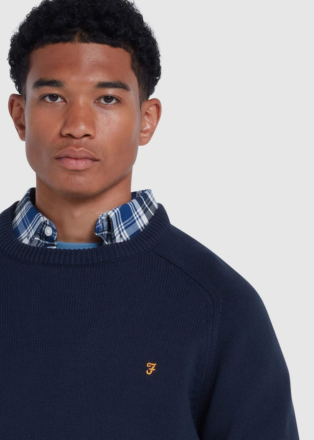 Farah Sweaters  Sweater kingsbury crew sweat - true navy 