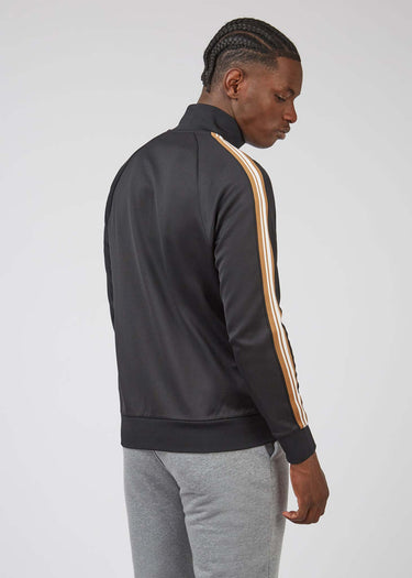 Ben Sherman Vesten  House taped track top - black 