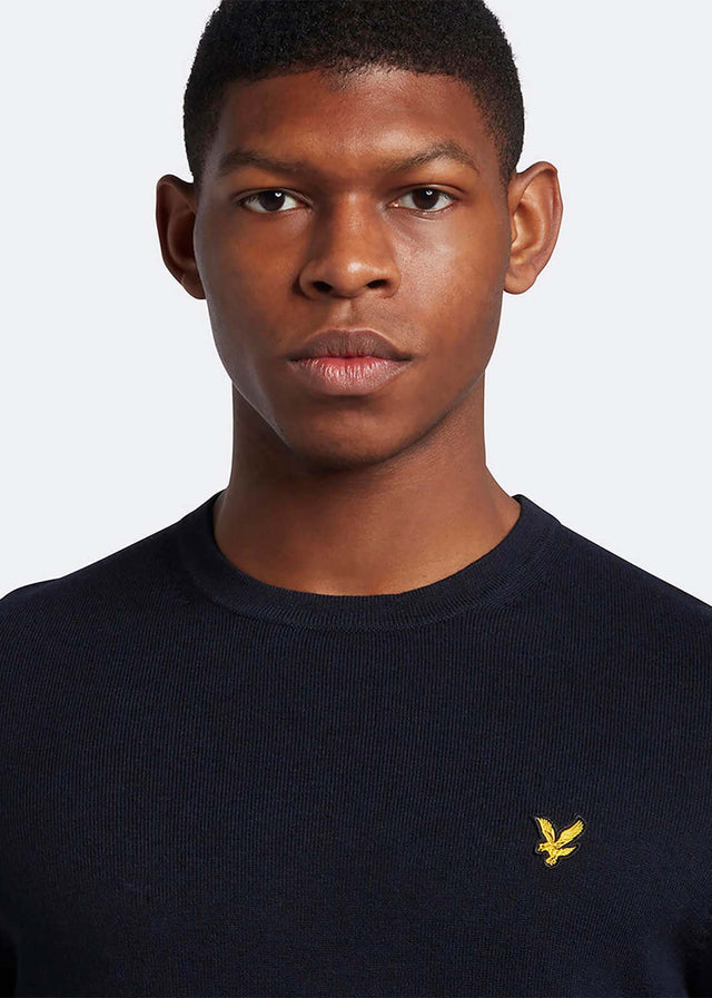 Lyle & Scott Sweaters  Merino crew jumper - dark navy 