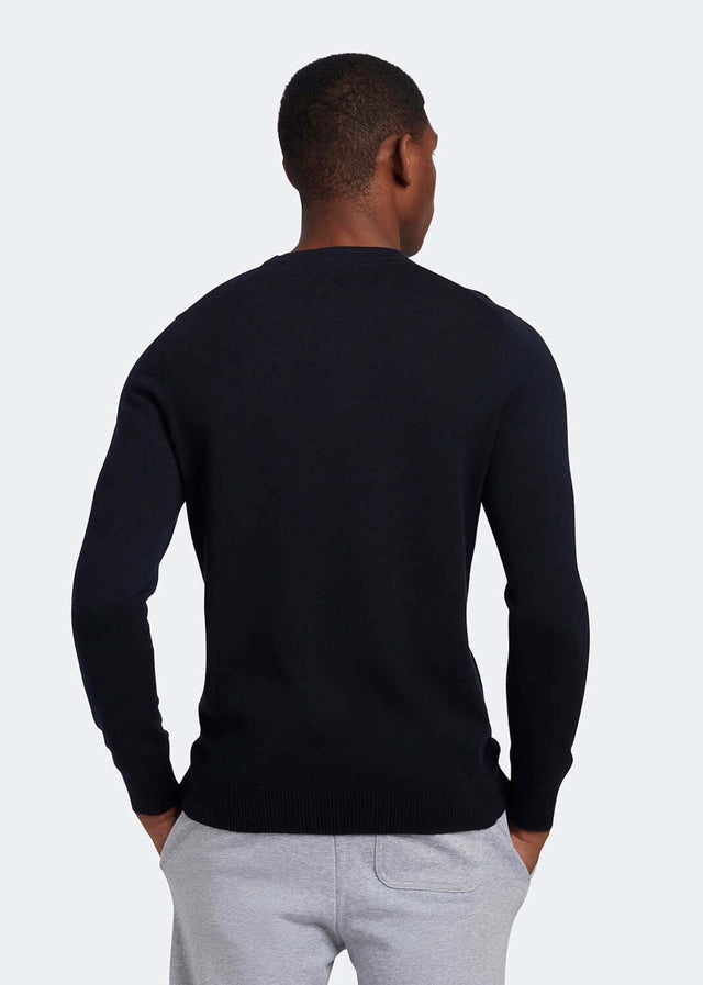 Lyle & Scott Sweaters  Merino crew jumper - dark navy 