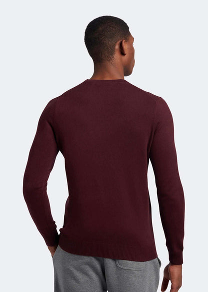 Lyle & Scott Truien  Merino Crew Jumper - burgundy 