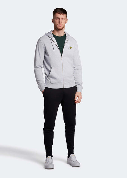 Lyle & Scott Vesten  Zip through hoodie - light grey marl 