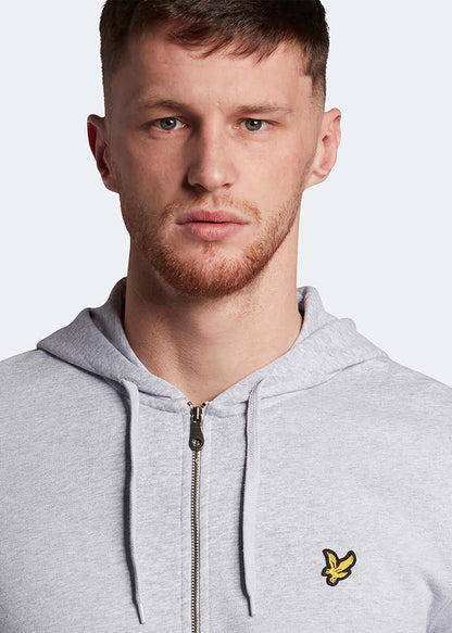 Lyle & Scott Vesten  Zip through hoodie - light grey marl 