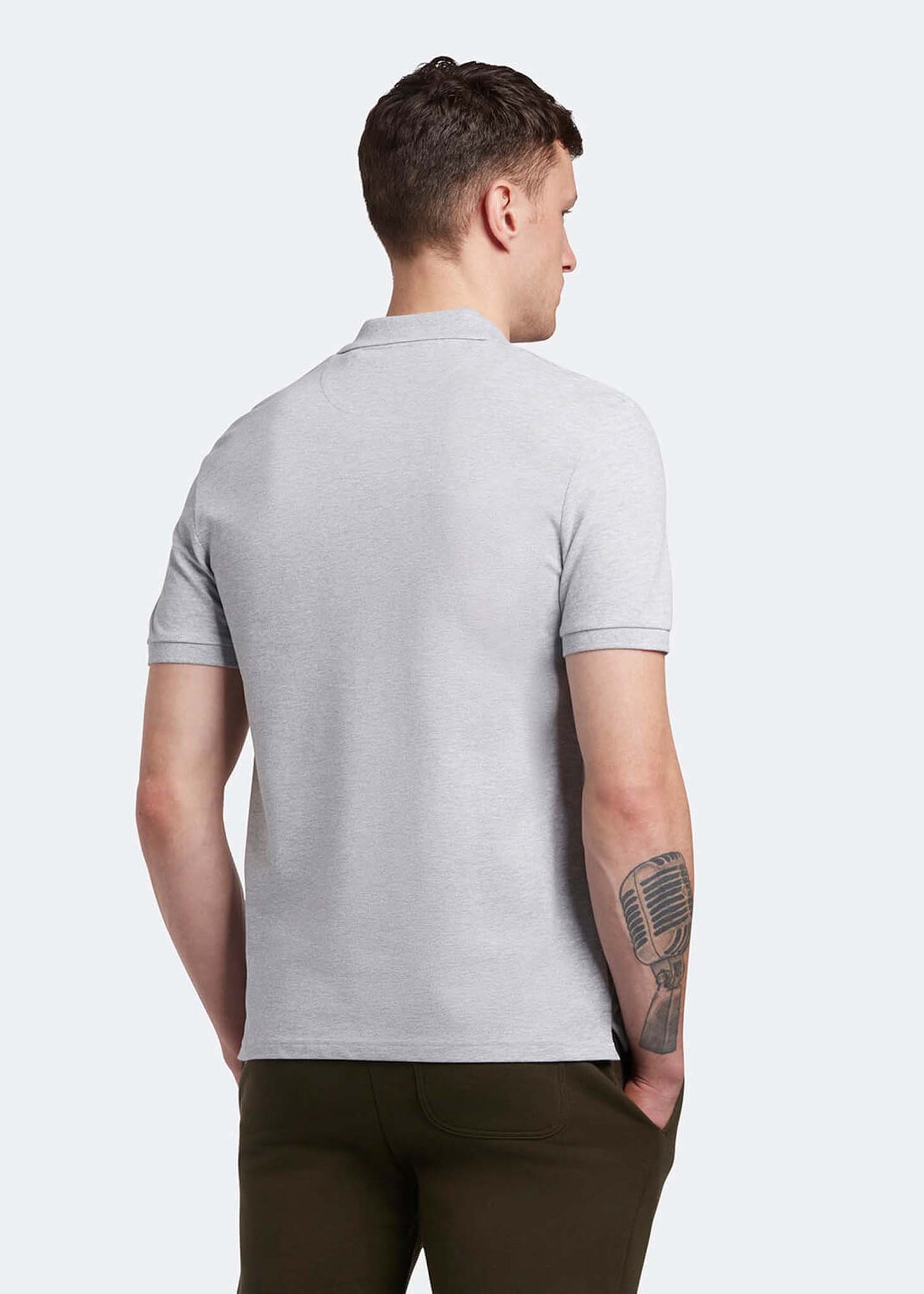 Lyle and Scott polo light grey marl