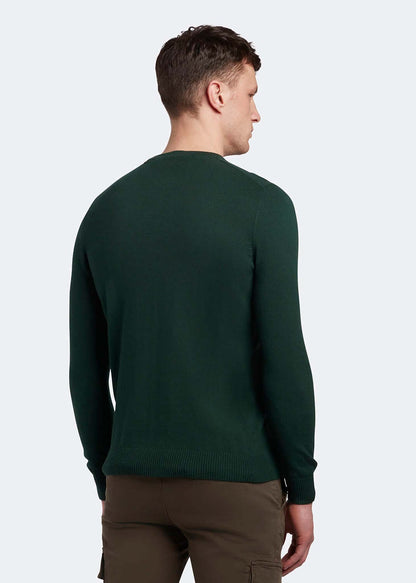 Lyle & Scott Truien  Cotton merino crew jumper - dark green 