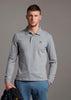 Lyle & Scott Longsleeve Polo's  LS polo shirt - mid grey marl 