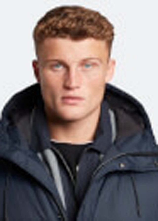 Lyle & Scott Jackets  Long line internal padded jacket - dark navy 