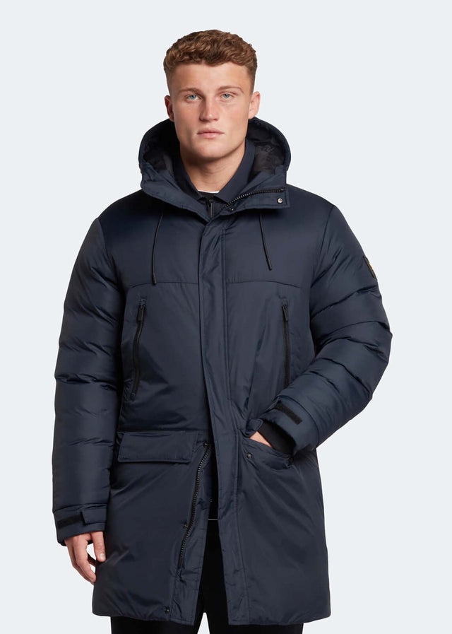 Lyle & Scott Jackets  Long line internal padded jacket - dark navy 