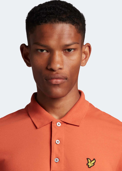 Lyle & Scott Polo's  Plain polo shirt - victory orange 