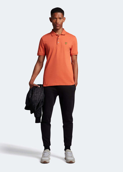 Lyle & Scott Polo's  Plain polo shirt - victory orange 