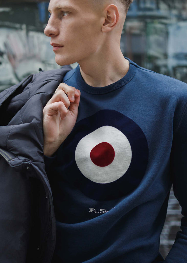 Ben Sherman Sweaters  Signature target sweat - dark navy 