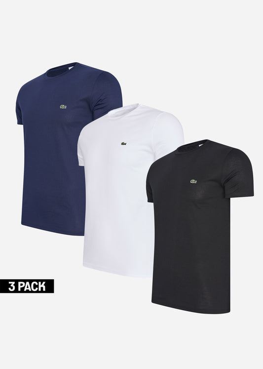 lacoste 3 pack t-shirt