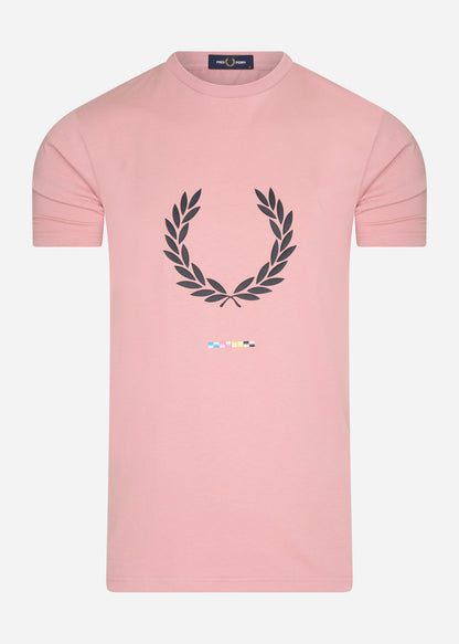 Fred Perry T-shirts  Print registration t-shirt - chalky pink 