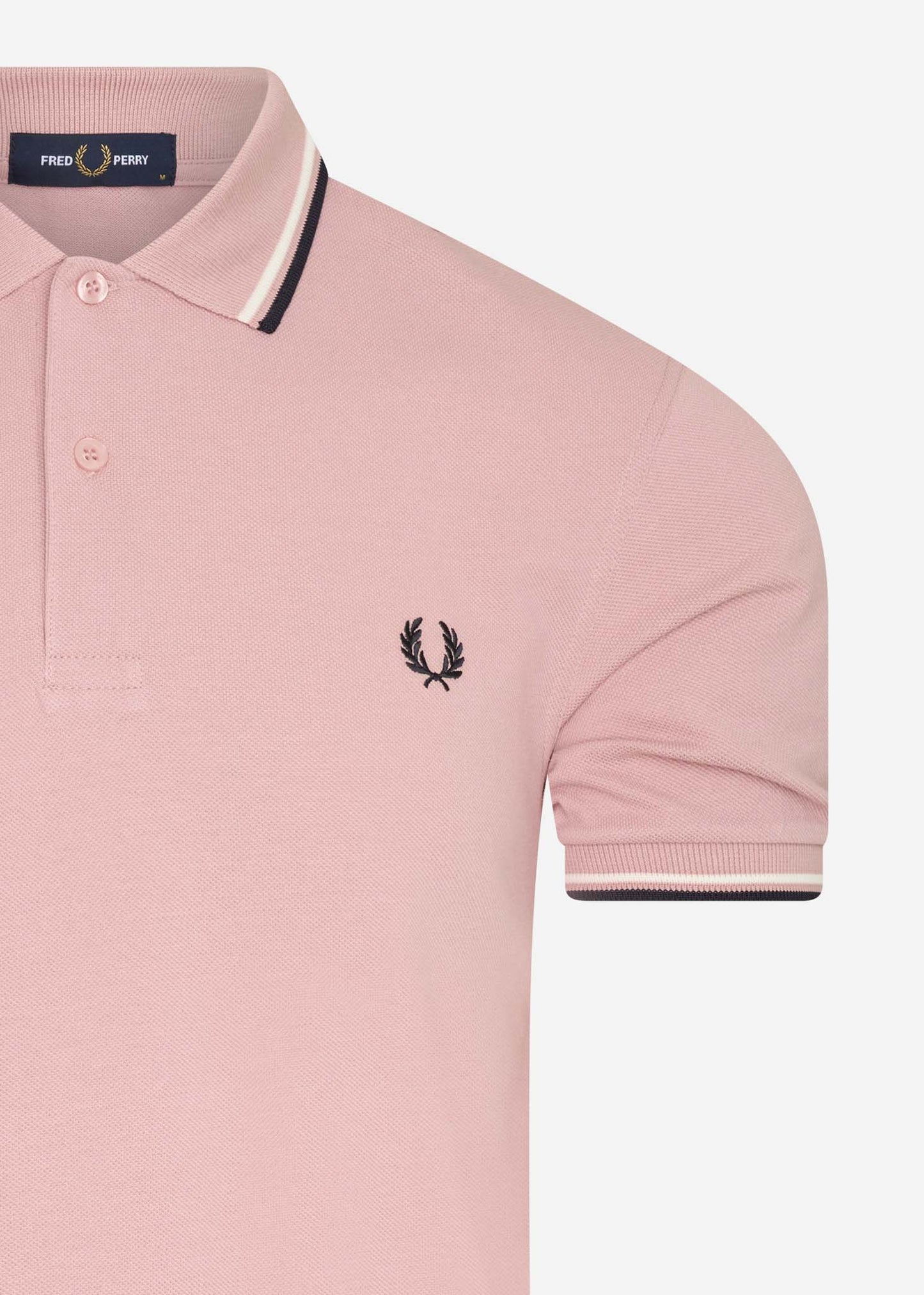 Twin tipped fred perry shirt - chalky pink