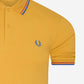 Twin tipped fred perry shirt - dijon yellow