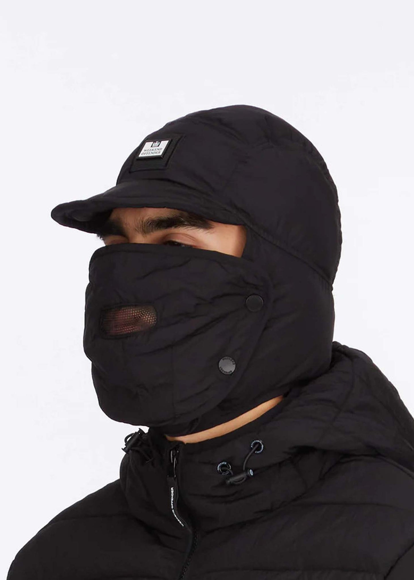 Weekend Offender hat with face mask black