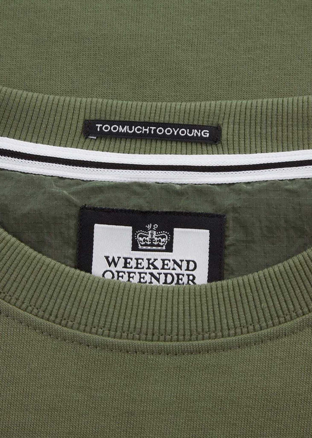 Weekend Offender Sweaters  F bomb - green clay 