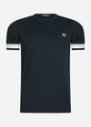 Fred Perry T-shirts  Pique t-shirt - black 