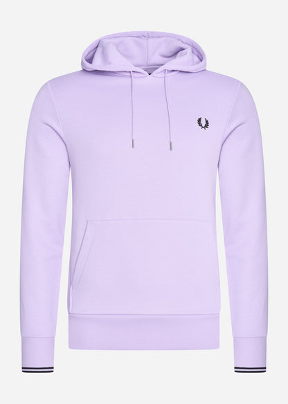 Fred Perry Hoodies  Tipped hooded sweatshirt - lilac soul 