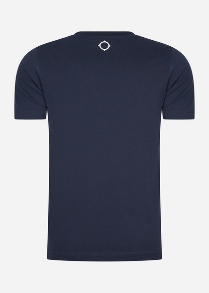 MA.Strum T-shirts  MA.Strum chest print tee - ink navy 