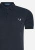 Fred Perry Polo's  Taped sleeve polo shirt - black 